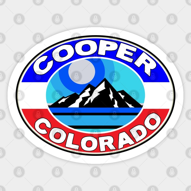 Ski Cooper Colorado Skiing Mountains CO Sticker by TravelTime